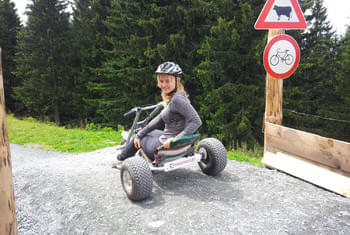 Mountaincart ride in St. Johann
