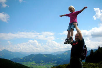 au-dessus des nuages - vacances avec enfants Alpes de Kitzbühel