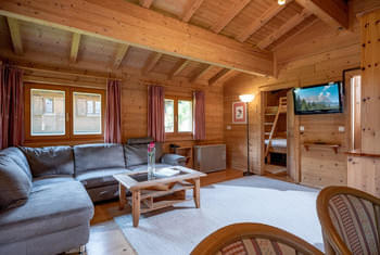 Living area cottage Lärche - vacation with children