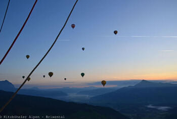 Ballooning with a fantastic view © Kitzbüheler Alpen Brixental