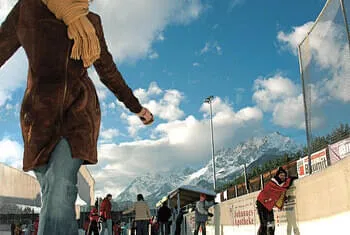 Patinage sur glace Panorama Badewelt © Joe Hölzl - Monde du bain panoramique