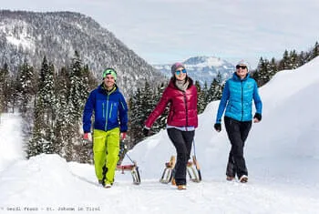 Tobogganing in the Kitzbuehel Alps © Franz Gerdl - St.Johann in Tirol