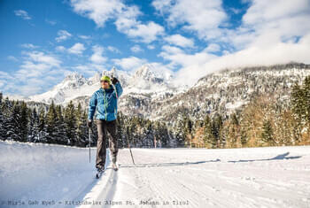  Cross-country skiing with a view © Mirja Geh Eye5 - Kitzbühel Alps St. Johann in Tirol