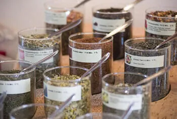 Organic tea selection - family vacation in the Kitzbühel Alps 